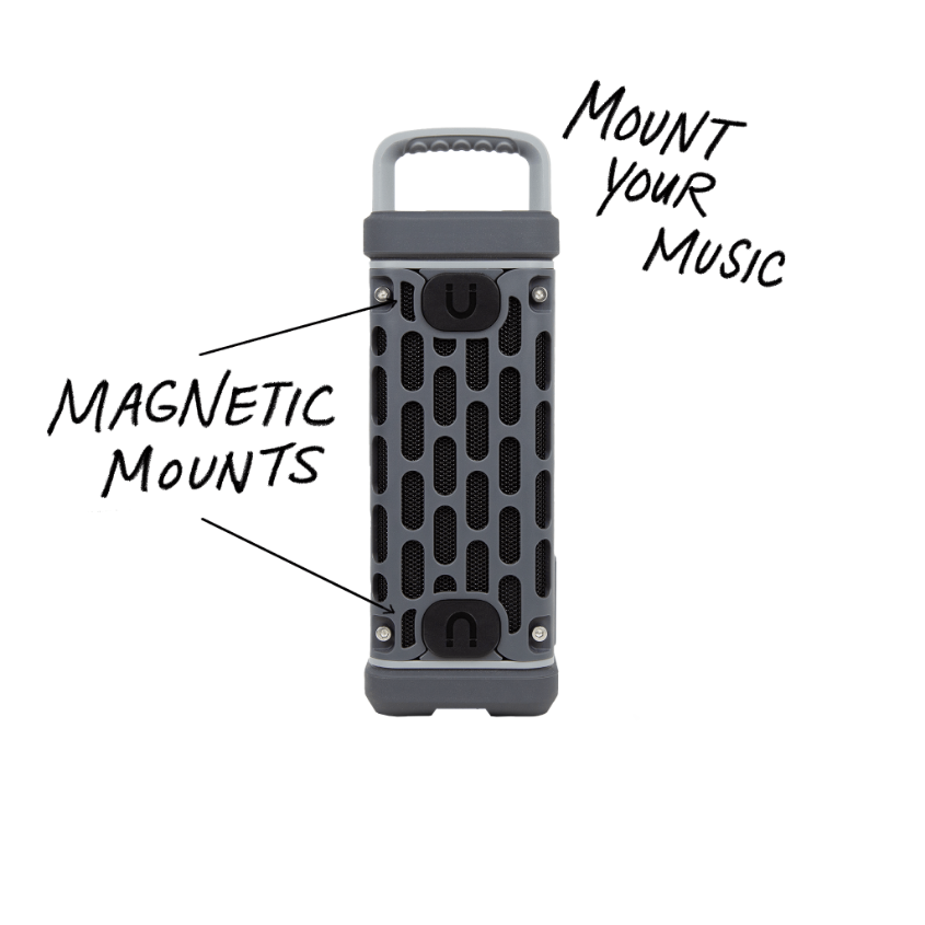 mount your music with 2 magnetic mounts